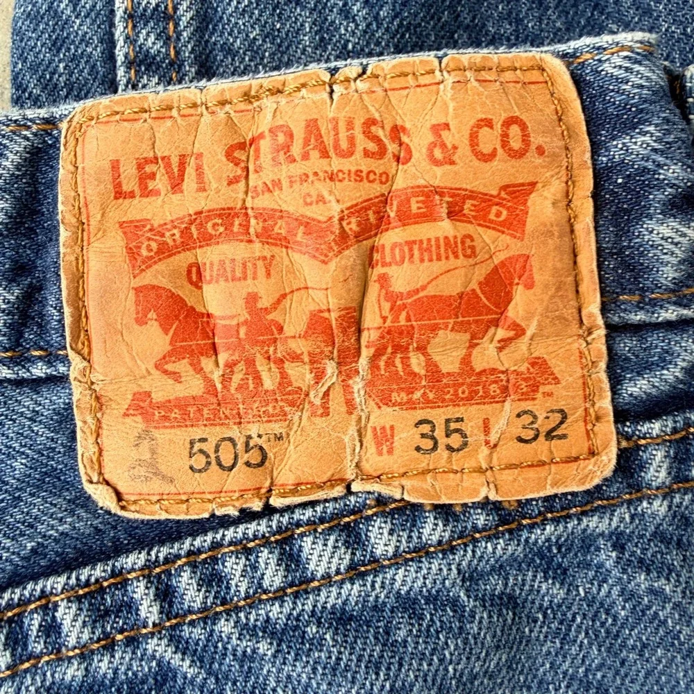 Levi's‎ 505 Jeans Men's 35x32 Regular Fit Straight Leg 100% Cotton Denim